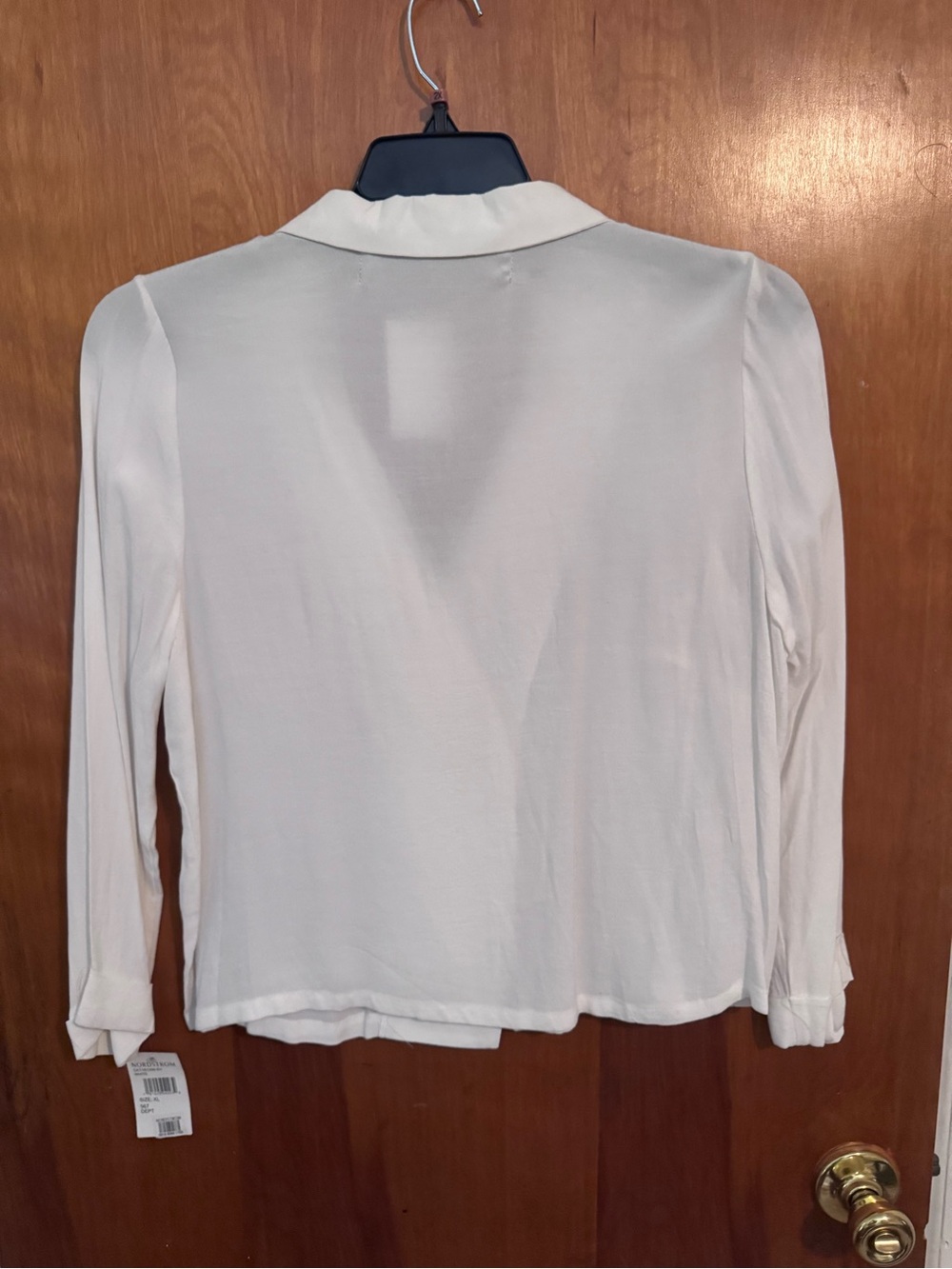 Nordstrom Cream Double-Breasted Women's Blazer/Blouse - Picture 2 of 2